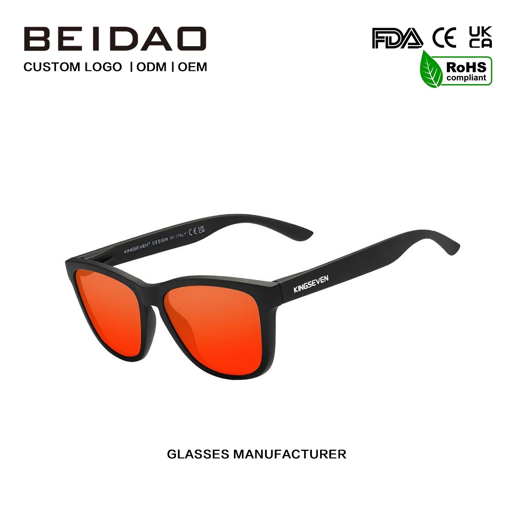 Lunettes de soleil polarisées carrées classiques TR90