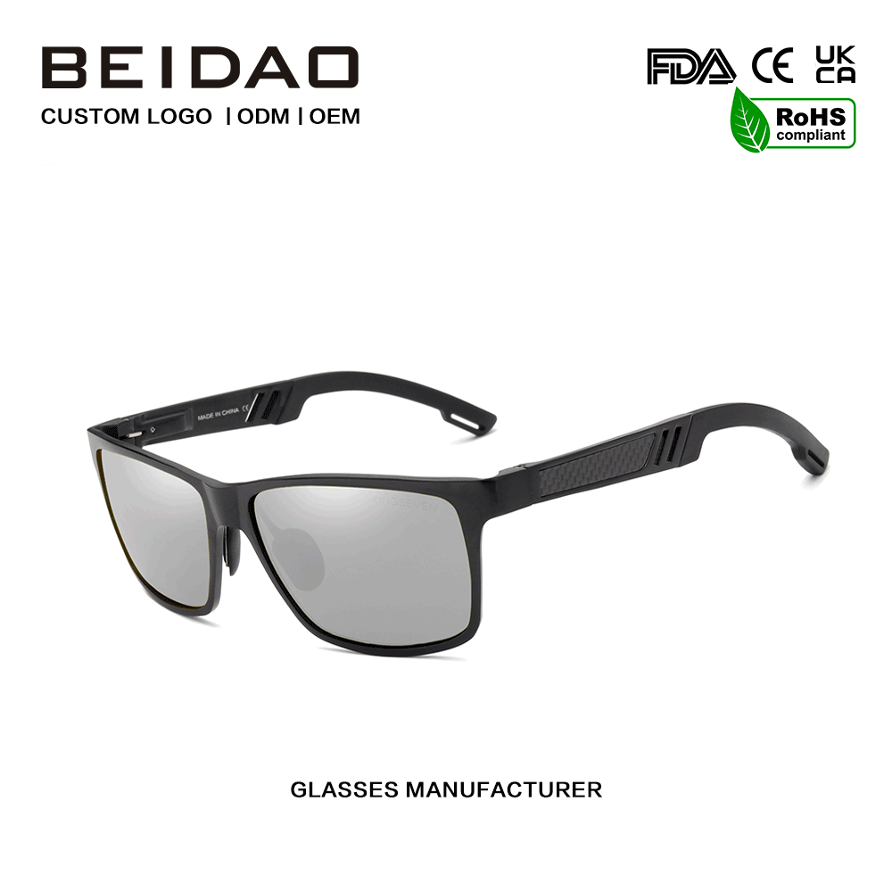 Lunettes de soleil d'extérieur rectangulaires polarisées de créateur pour femmes et hommes
