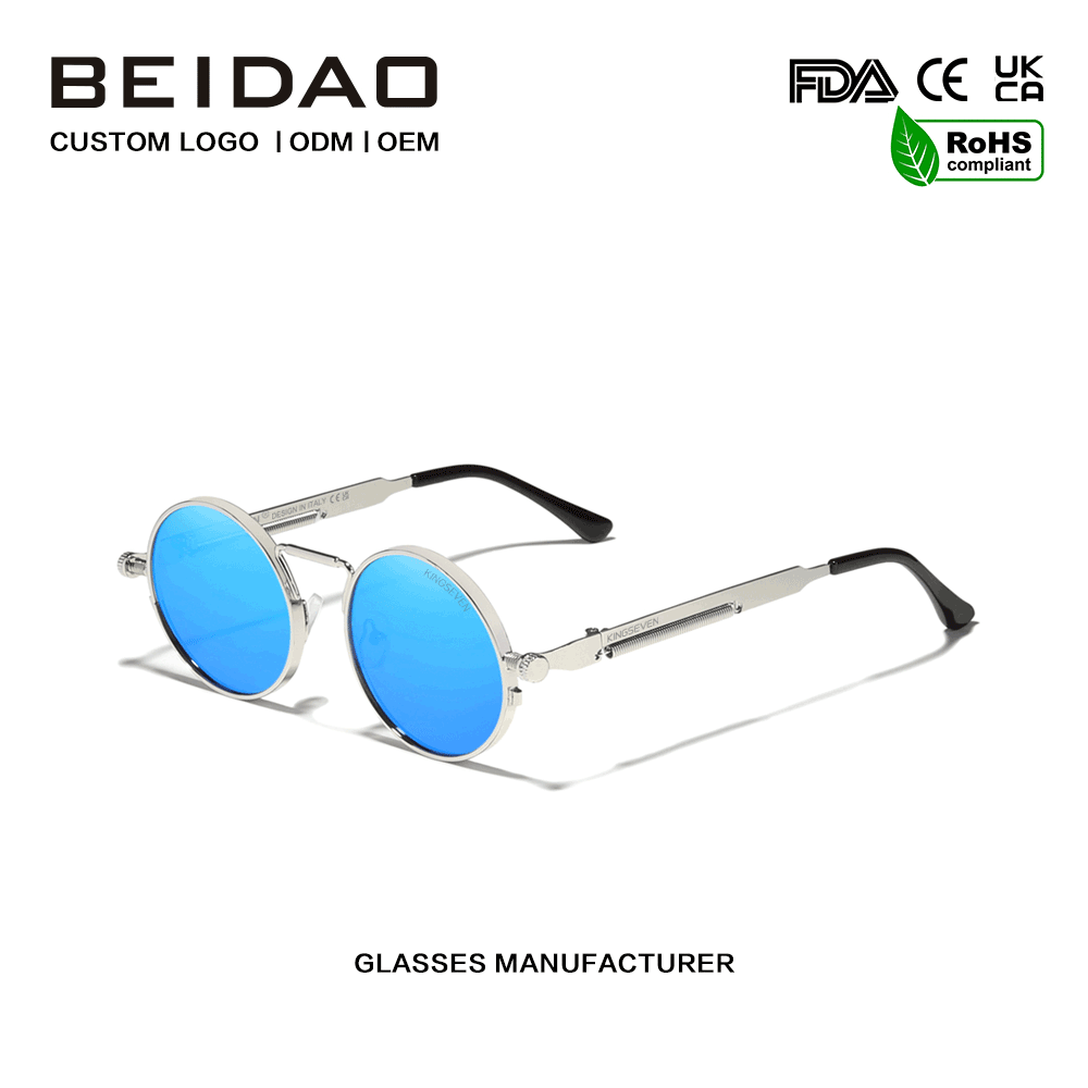 Lunettes de soleil polarisées avec protection UV400 et monture en métal