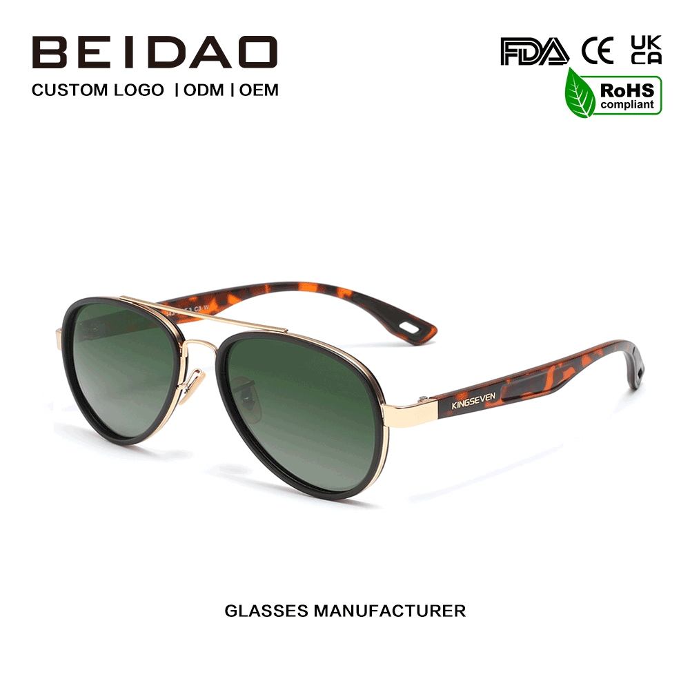 Lunettes de soleil à la mode en alliage TR90