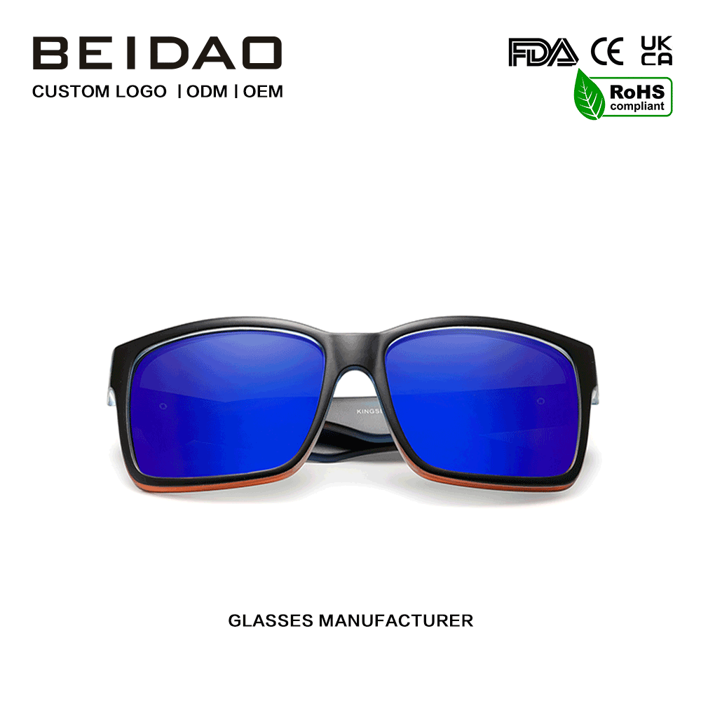 Lunettes de soleil polarisées à verres miroir bleus, tendance, offre spéciale