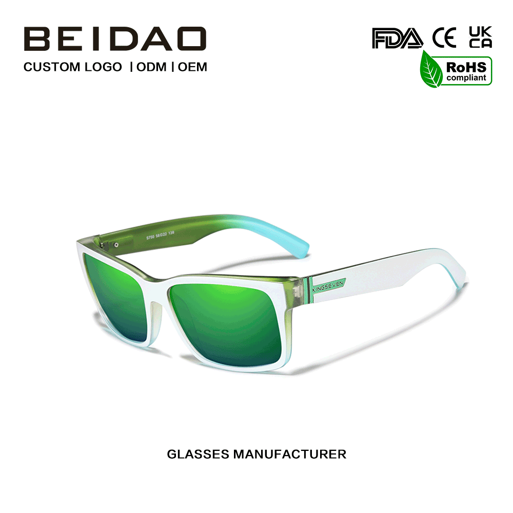 Lunettes de soleil polarisées à verres miroir verts, tendance, offre spéciale