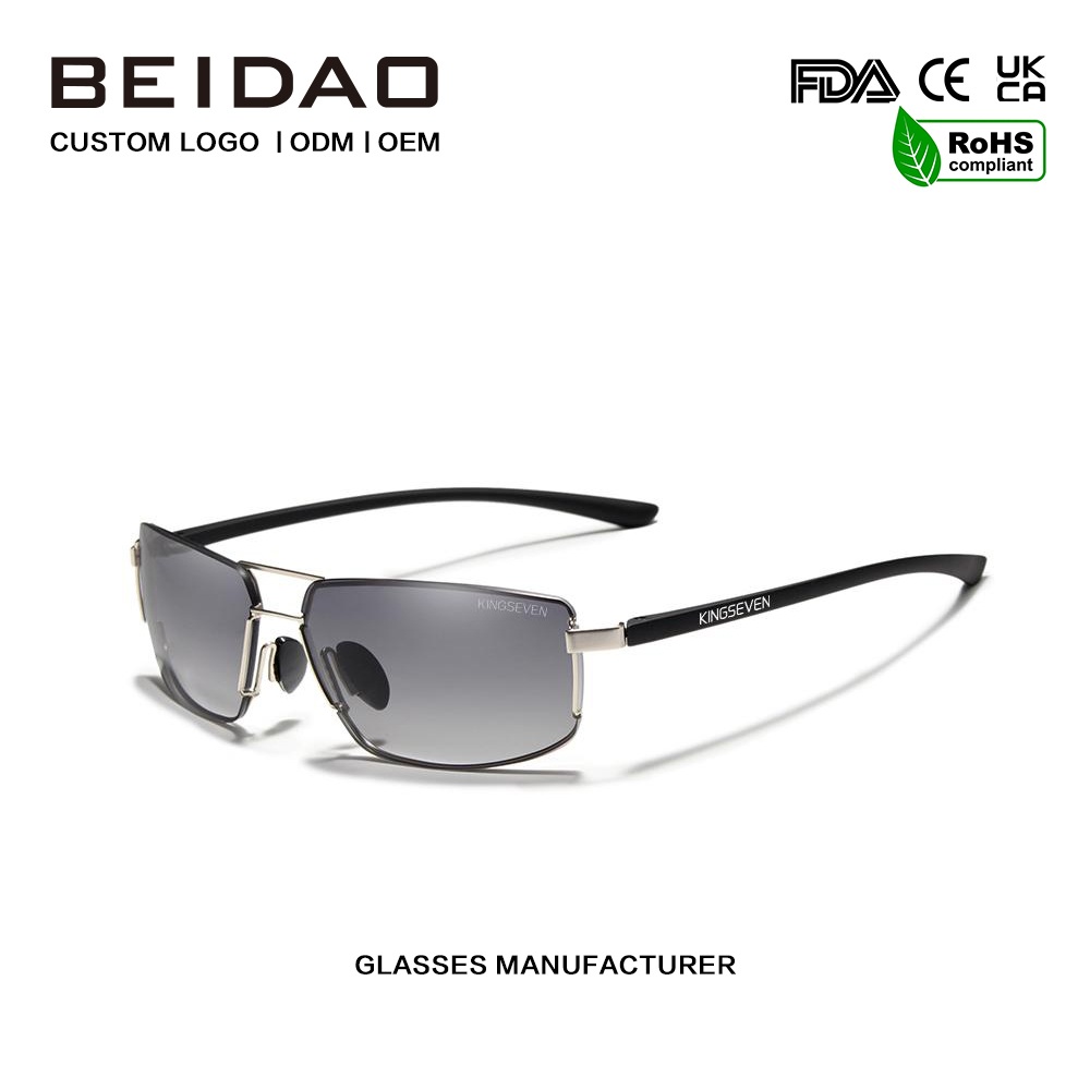 Lunettes de soleil polarisées en aluminium de luxe