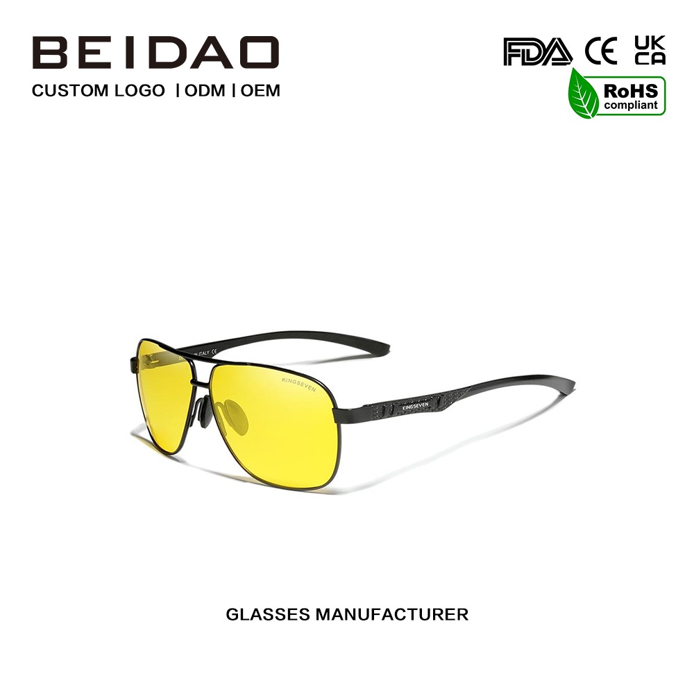 Lunettes de soleil polarisées faites à la main pour vision nocturne