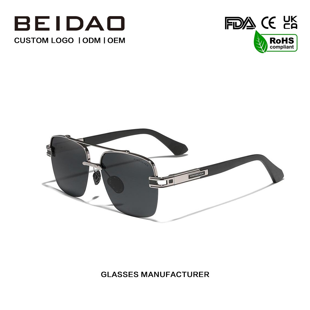 Lunettes de soleil polarisées rétro colorées à nuances carrées